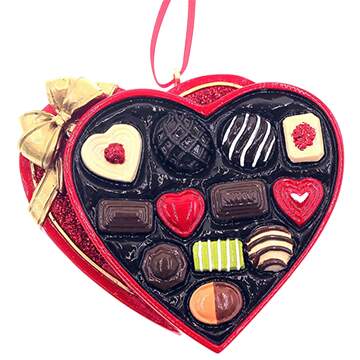 Santa's Cookie Bakery Heart Shape Chocolate Box - No Box by Kurt Adler-1