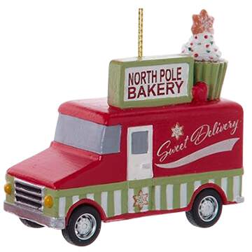 Santa's Cookie Bakery Cookie Truck-North Pole Bakery - No Box by Kurt Adler-1
