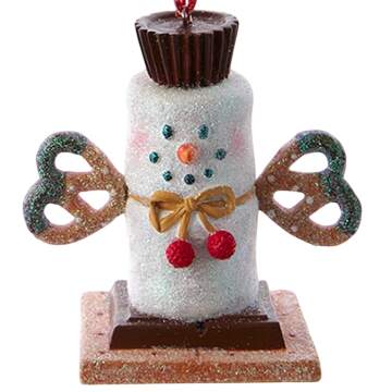 Santa's Cookie Bakery S'Mores Pretzel Snowman- C - No Box by Kurt Adler-1