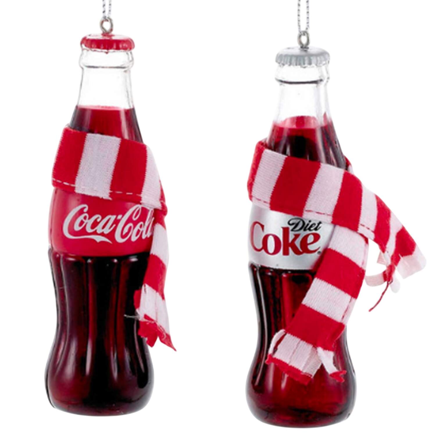 Coca Cola Bottle -With Scarf 2 Pcs - Boxed by Kurt Adler-1