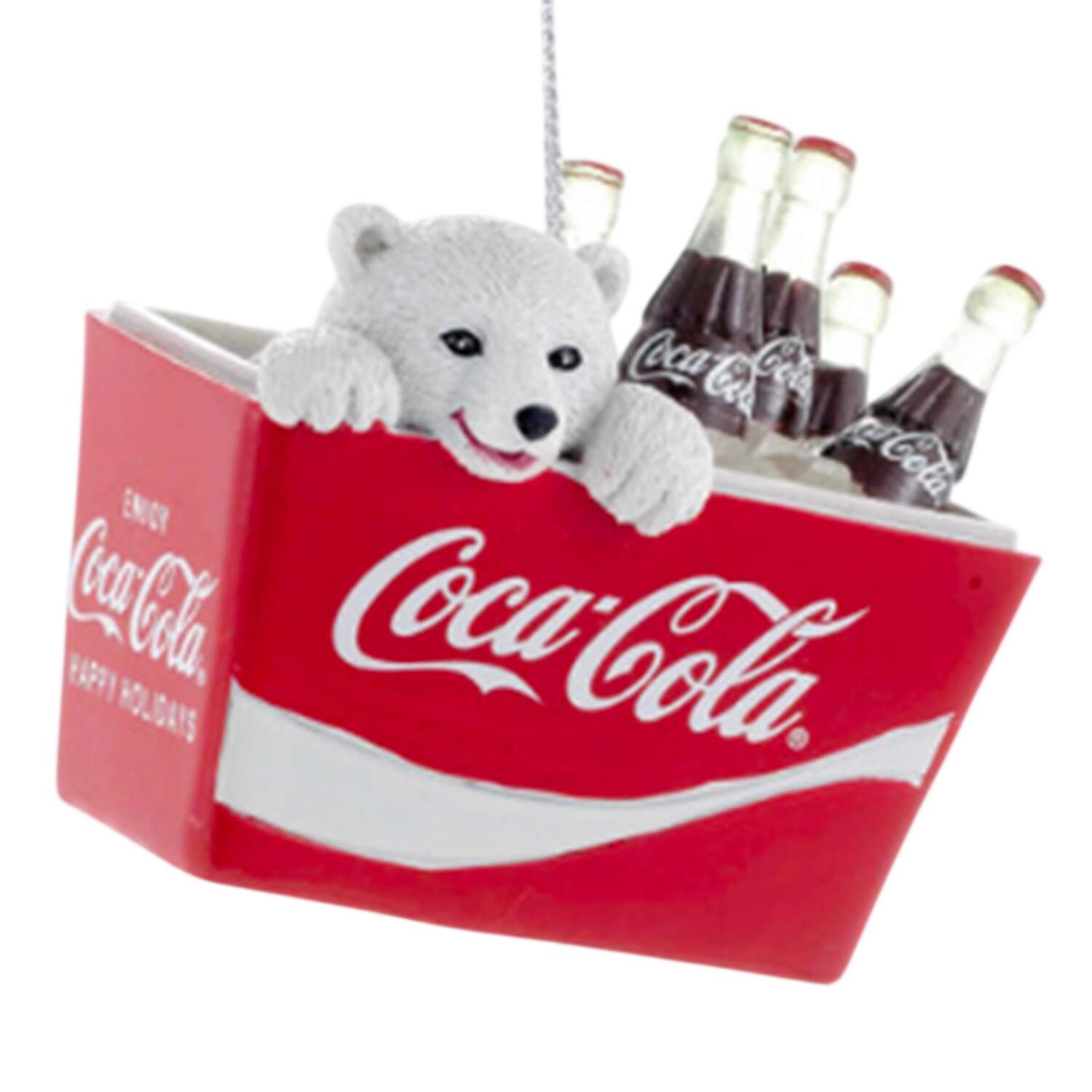 Coca Cola Polar Bear Cub -In Cooler - No Box by Kurt Adler-1