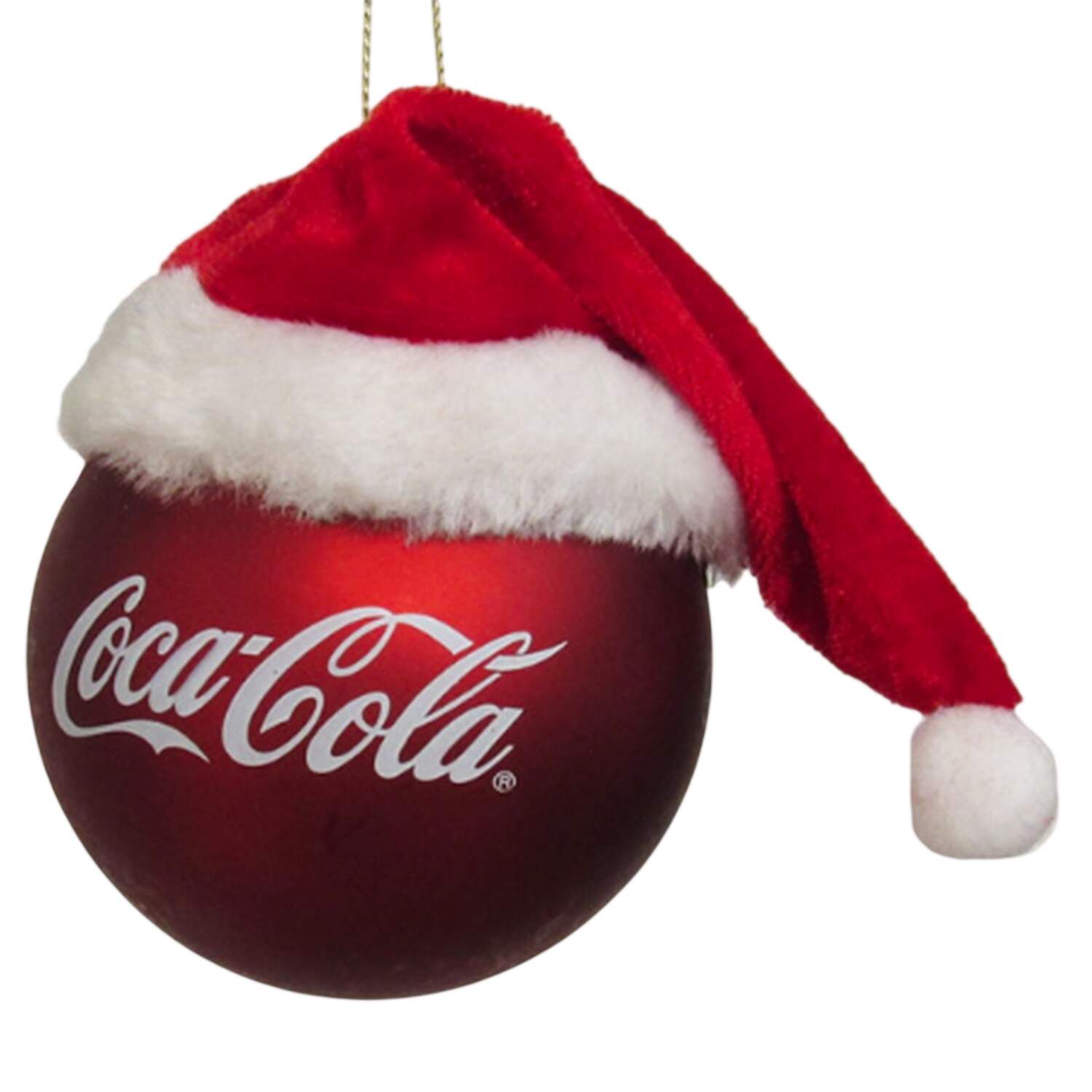 Coca Cola Coca Cola Ball With Hat - No Box by Kurt Adler-1