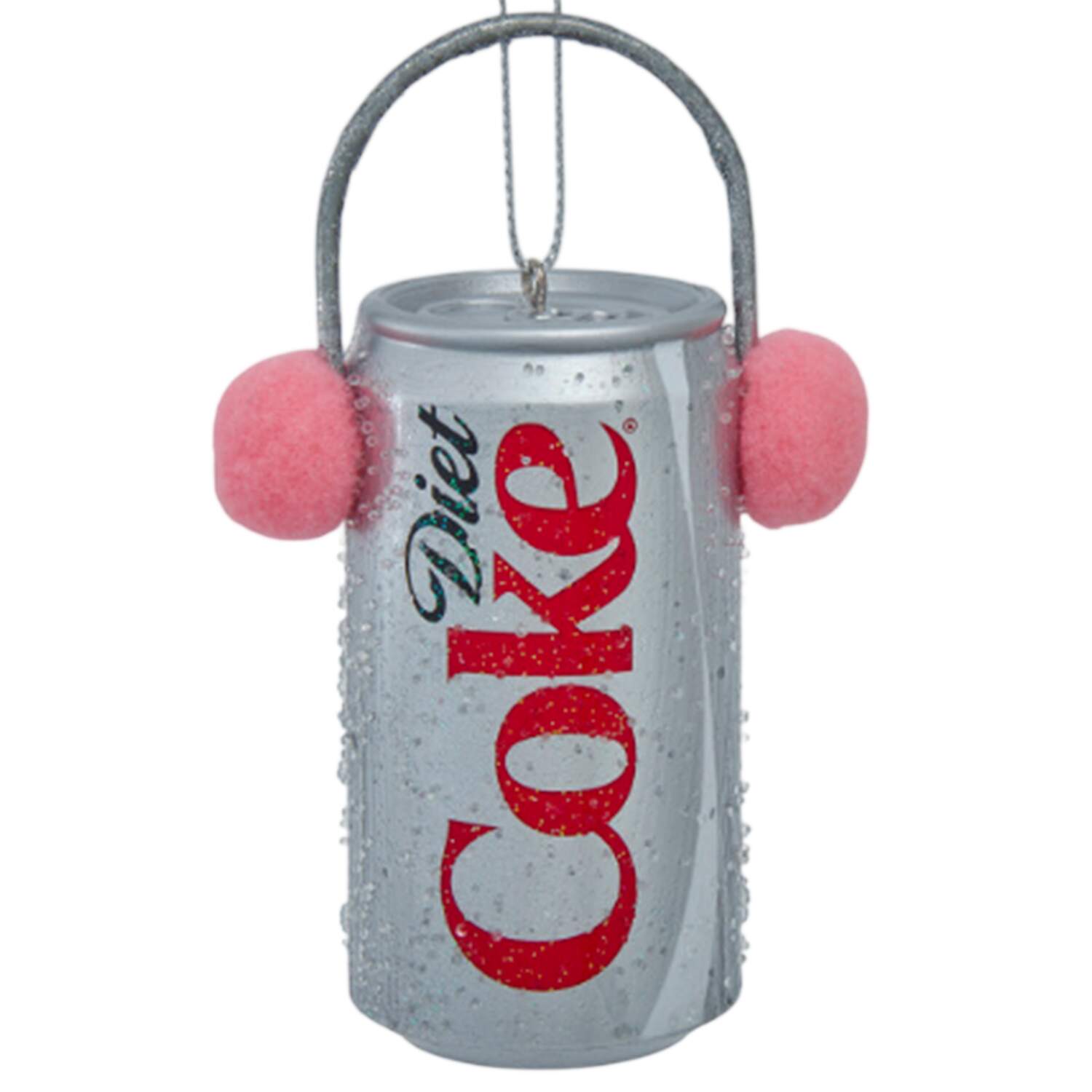 Coca Cola Dc Can W/Pink Earmuffs - Boxed by Kurt Adler-1
