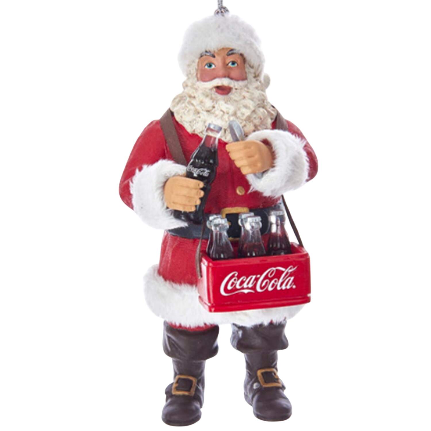 Coca Cola Santa Opening Bottle - Boxed by Kurt Adler-1