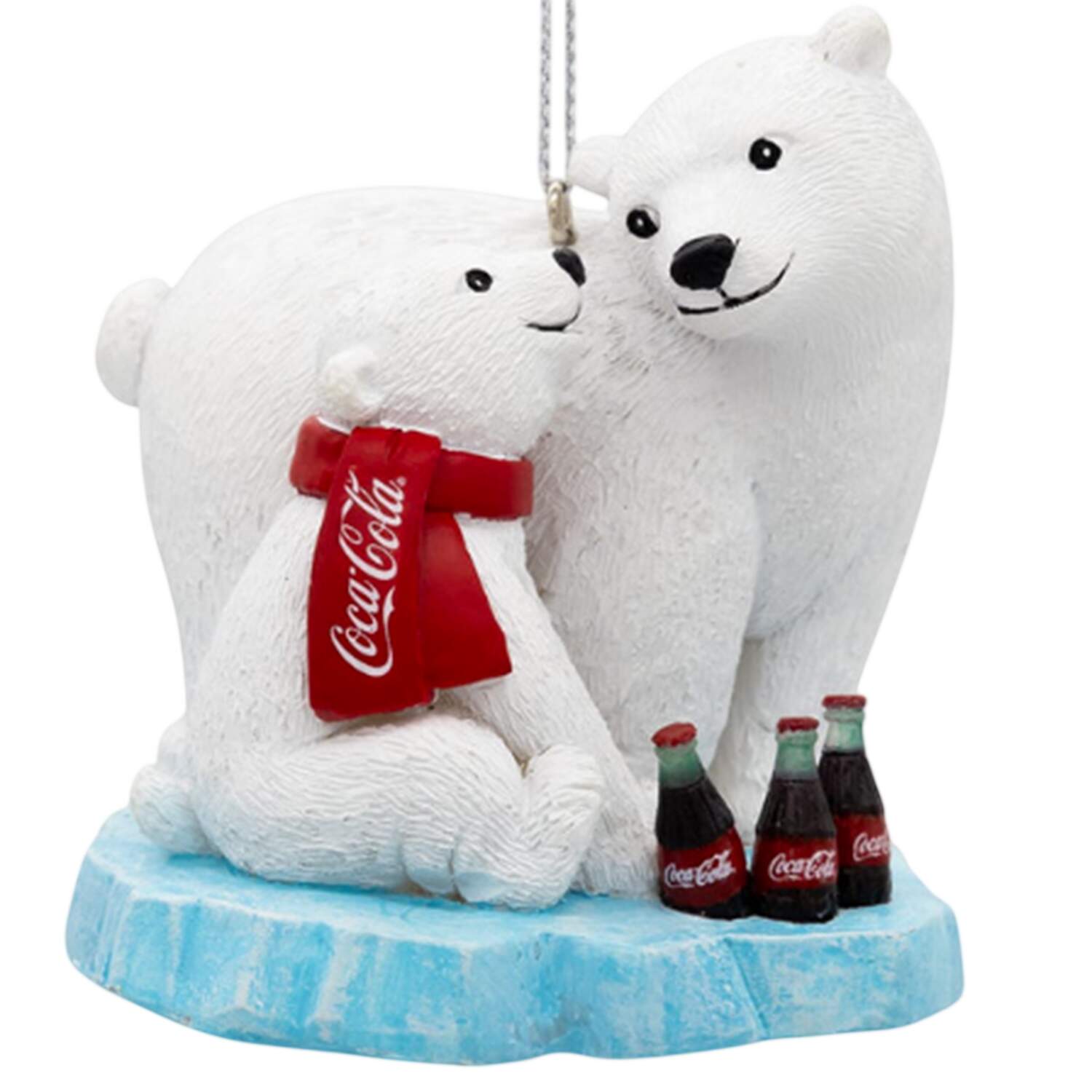 Coca Cola Polar Bear & Cub On Ice - Boxed by Kurt Adler-1
