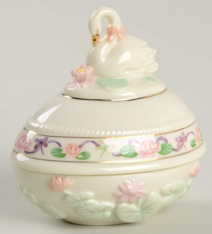 Annual Easter Egg Box Swan Finial Box - Boxed by Lenox-1