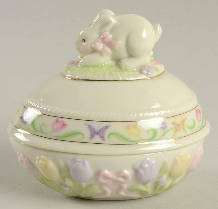 Annual Easter Egg Box Bunny Finial Box - Boxed by Lenox-1