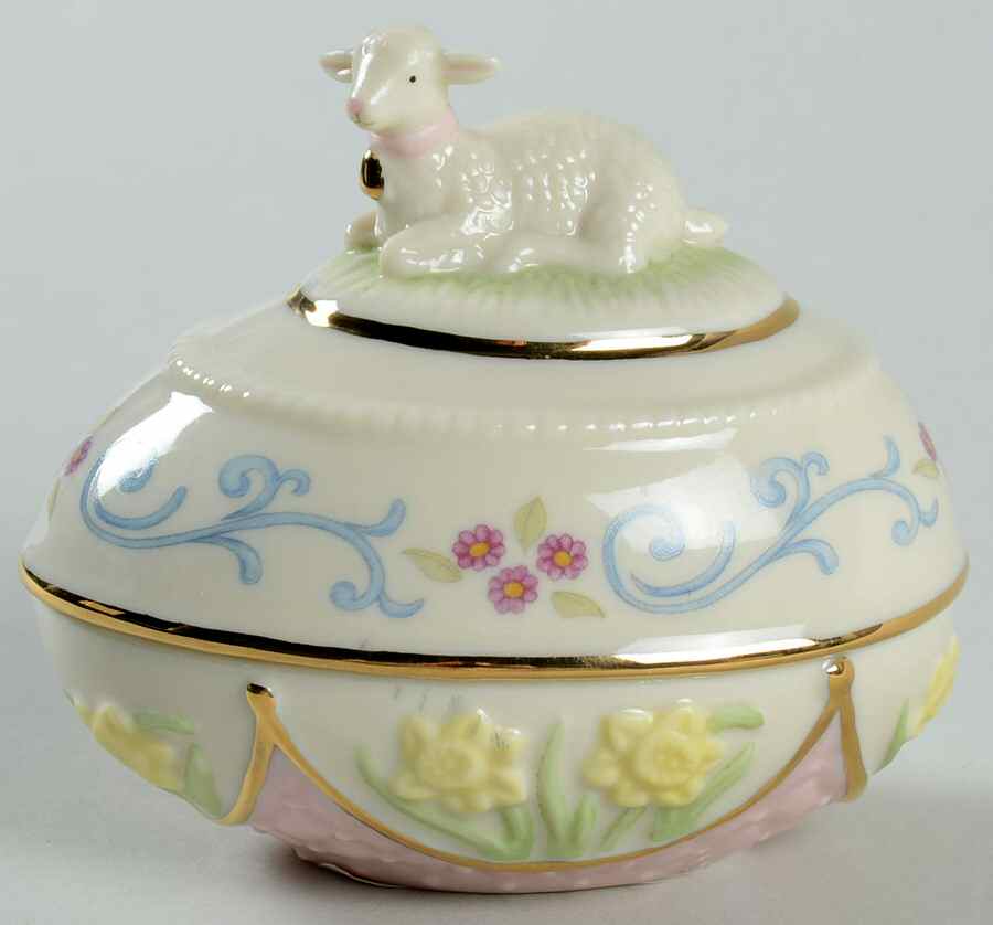 Annual Easter Egg Box Lamb Easter Egg - Boxed by Lenox-1