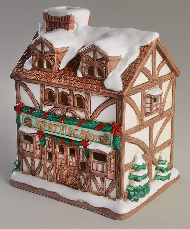 Colonial Village Brenner's Apothecary-Tudor - Boxed by Lefton-1