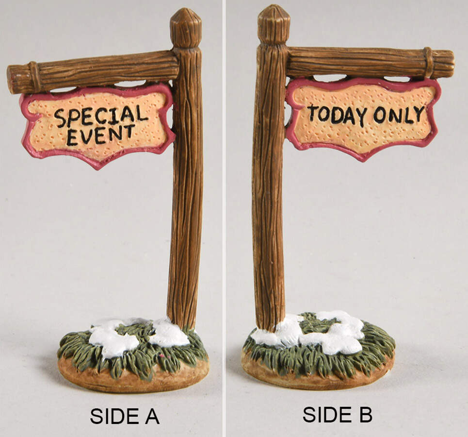 Colonial Village Special Event/Today Only-Sign - With Box Bx372 by Lefton-1