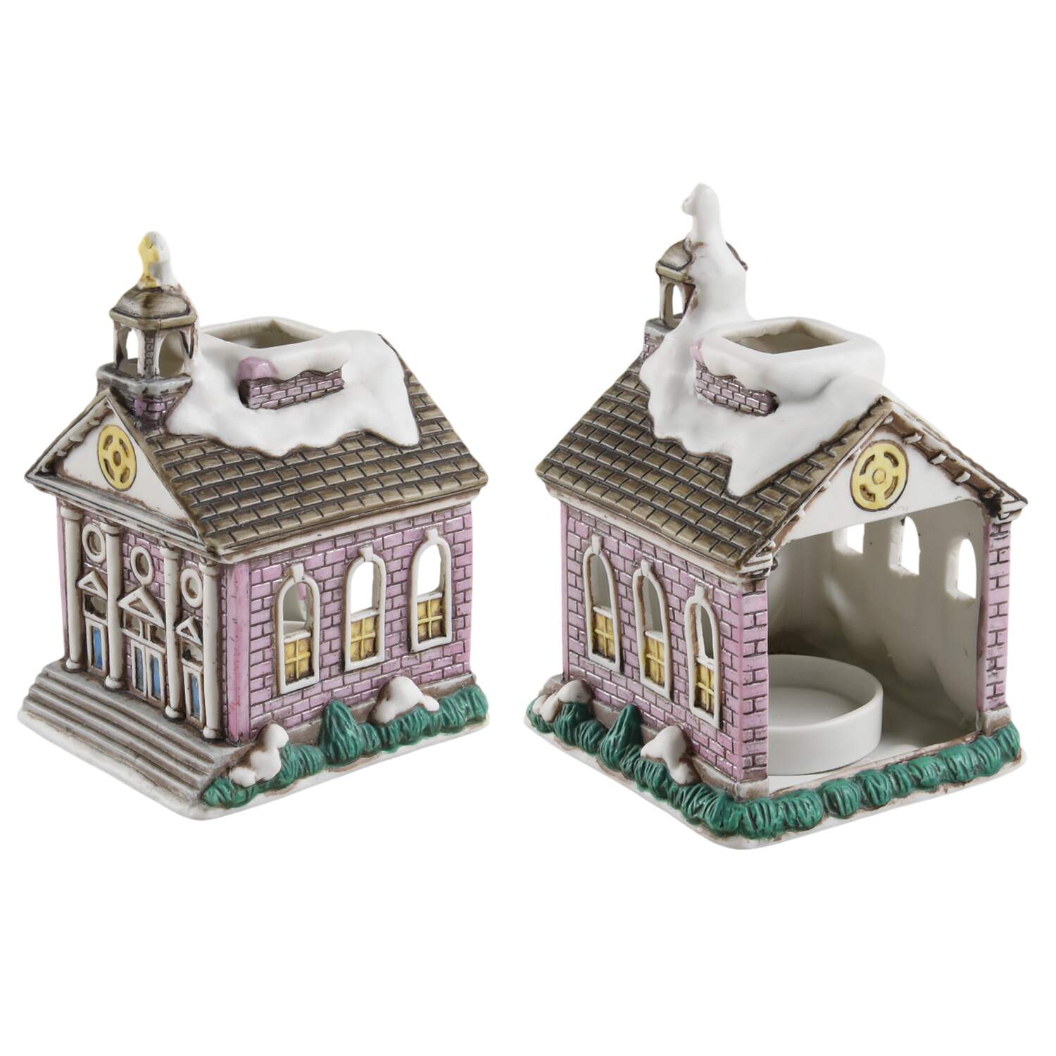 Colonial Village Maple Street Church-Votive - No Box by Lefton-1