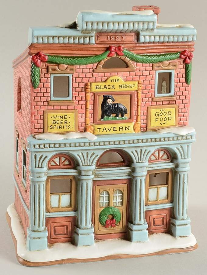 Colonial Village Black Sheep Tavern - Boxed by Lefton-1