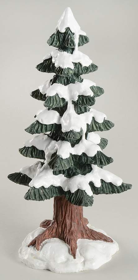 Colonial Village Tree With Snow-Large - No Box by Lefton-1