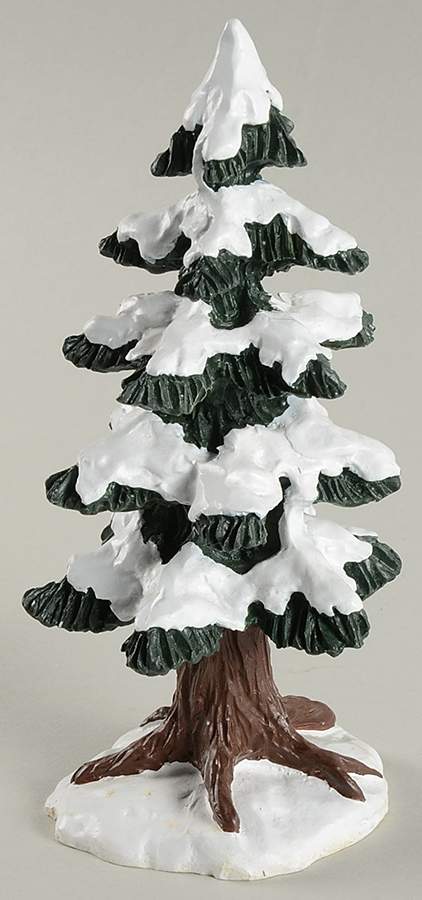 Colonial Village Tree With Snow-Medium - No Box by Lefton-1