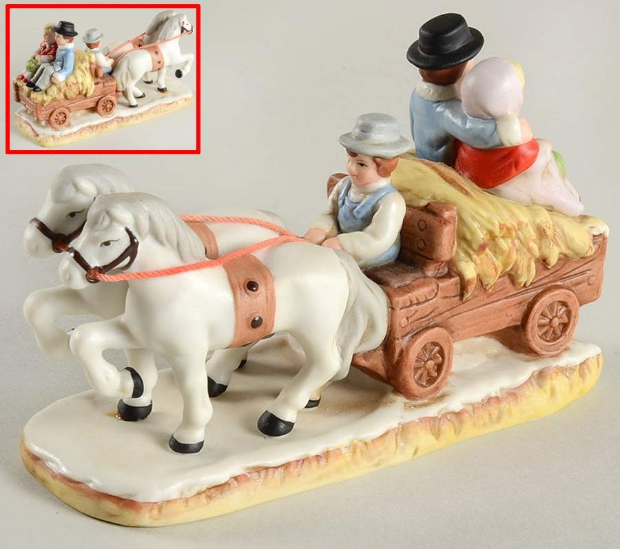Colonial Village Hayride - Boxed by Lefton-1