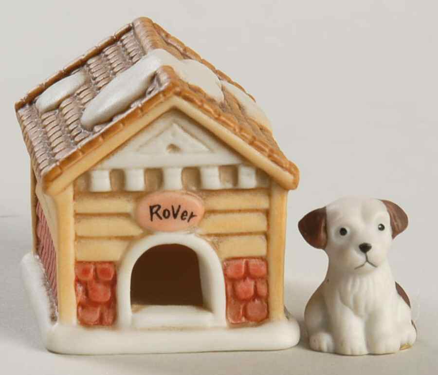 Colonial Village Rover & His Home - No Box by Lefton-1