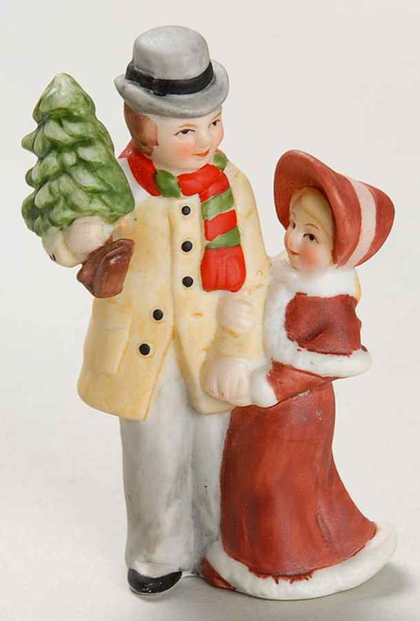 Colonial Village The Eberhardts-Father & Daugher - No Box by Lefton-1