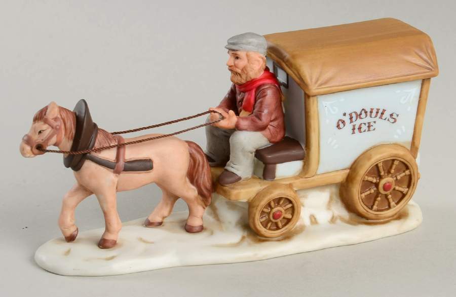 Colonial Village O'Douls Ice Wagon - No Box by Lefton-1