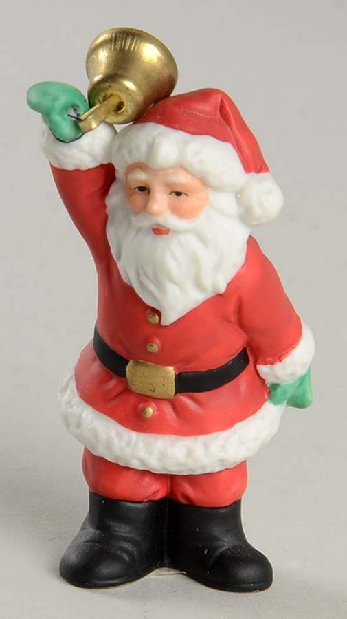 Colonial Village Santa With Bell Raised - No Box by Lefton-1