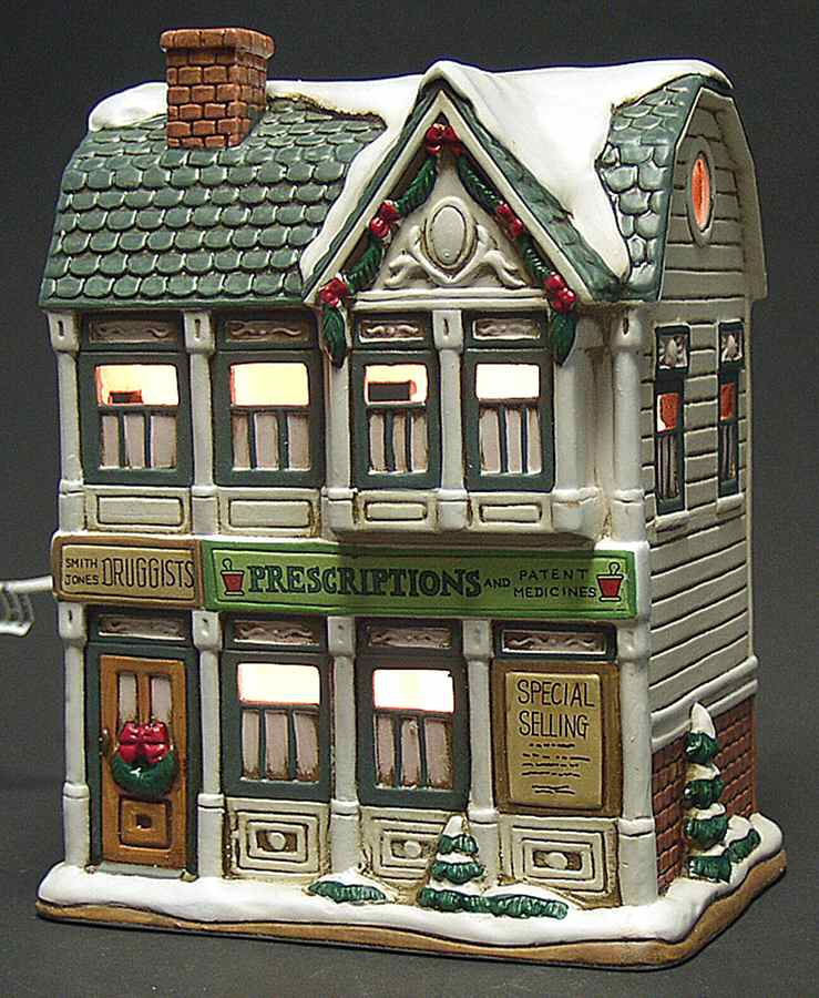Colonial Village Smith & Jones Drugstore - No Box by Lefton-1