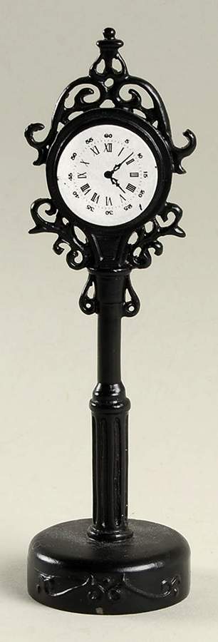 Colonial Village Metal Victorian Clock - No Box by Lefton-1