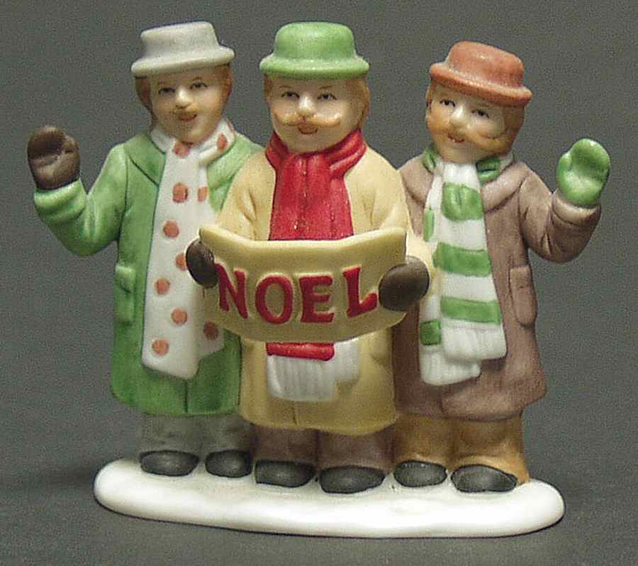 Colonial Village Davinci Brothers-Carolers - Boxed by Lefton-1