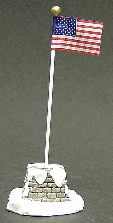 Colonial Village U.S. Flag - Boxed by Lefton-1