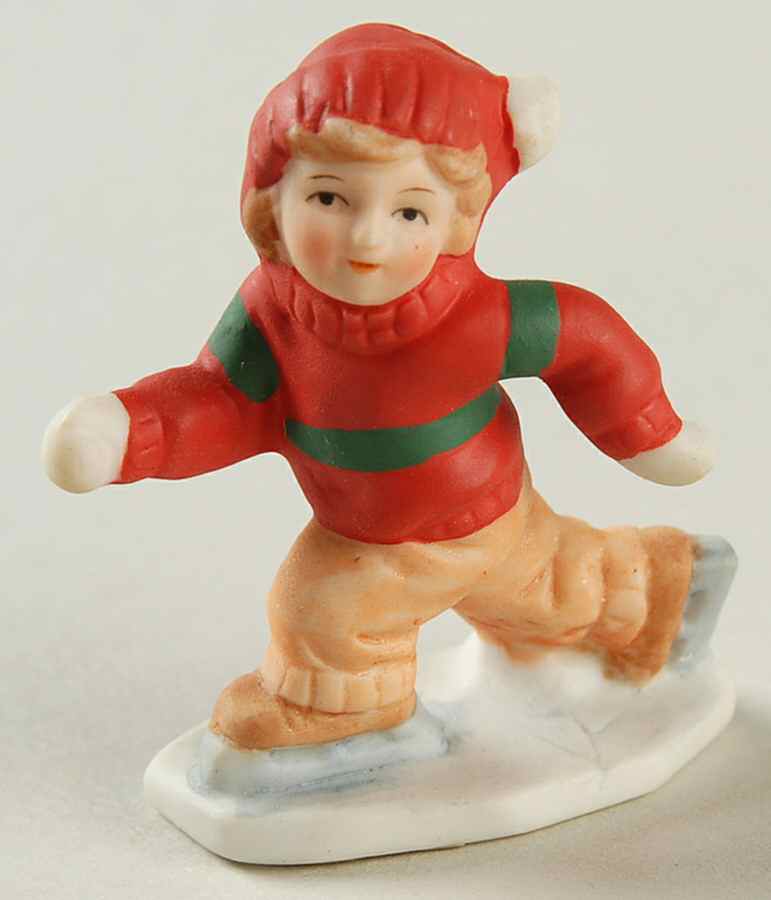Colonial Village Gary Barnes-Ice Skater - No Box by Lefton-1