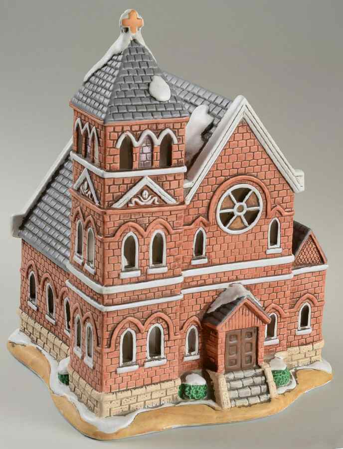 Colonial Village Mainstreet Chruch - No Box by Lefton-1