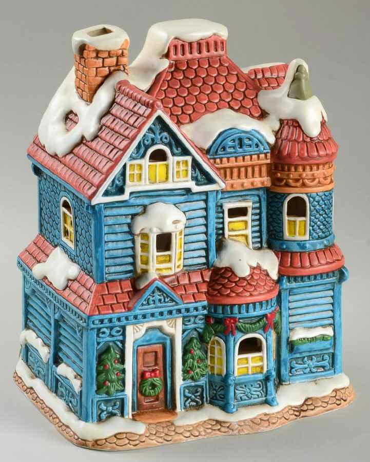 Colonial Village House Of Blue Gables - Boxed by Lefton-1