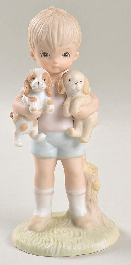 Lefton Figurines One Can Never Be Alone With A Friend To - No Box by Lefton-1