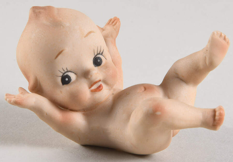 Lefton Figurines Kewpie Laying Down - No Box by Lefton-1
