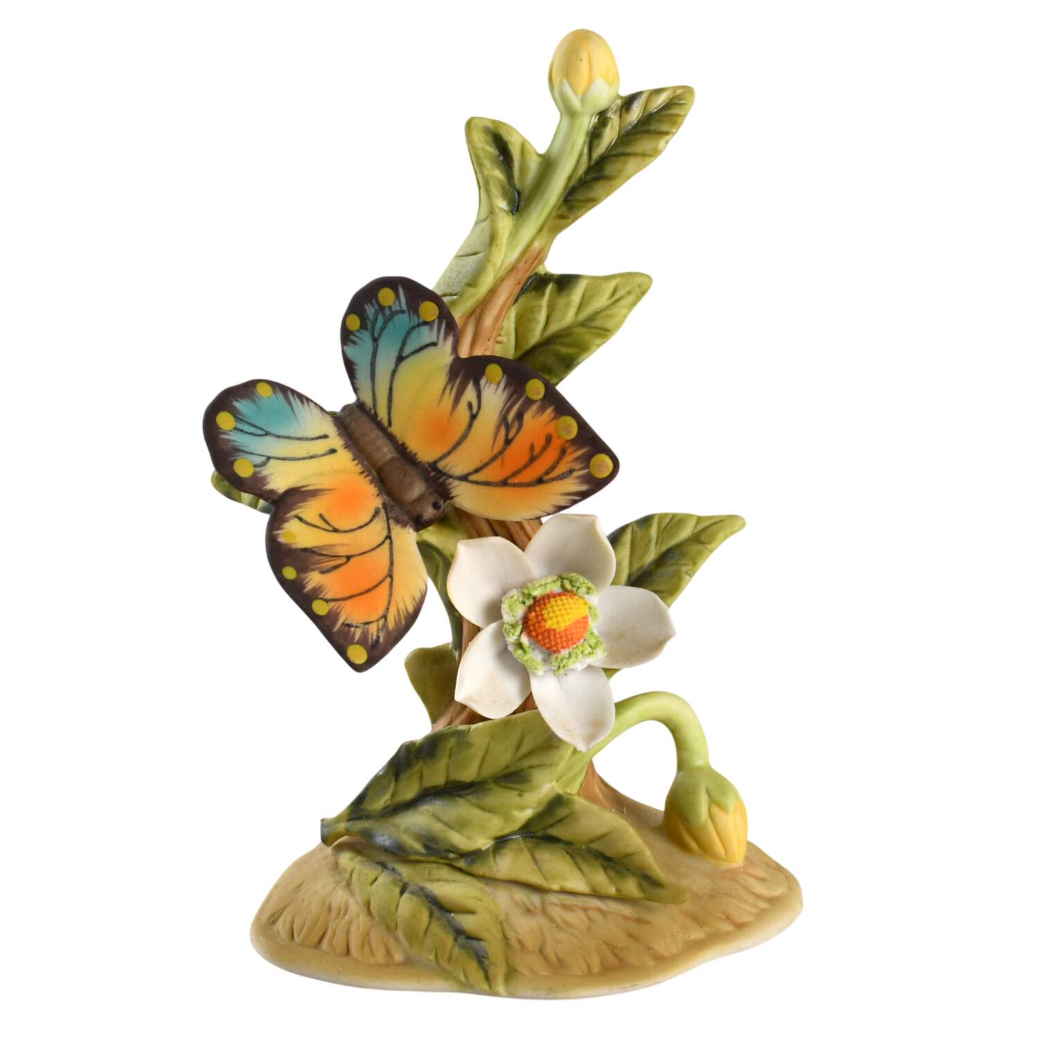 Lefton Figurines White Flower And Butterfly - No Box by Lefton-1