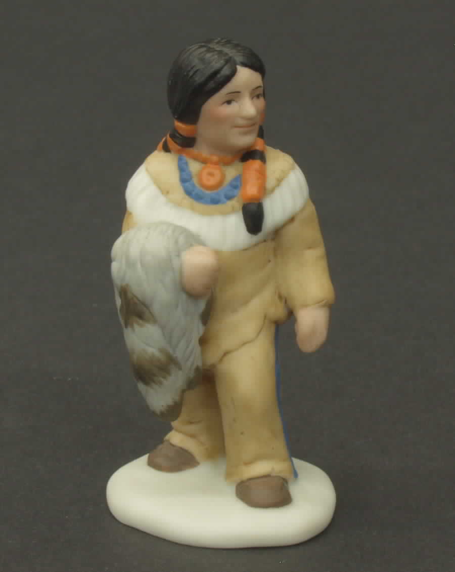 Lefton Figurines Native With Fur-Mini - Boxed by Lefton-1