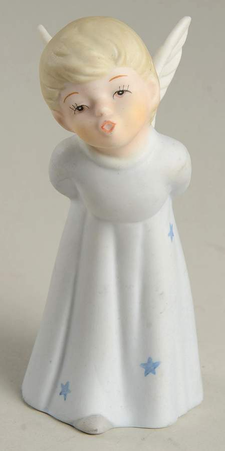 Lefton Figurines Angel With Blue Stars - No Box by Lefton-1
