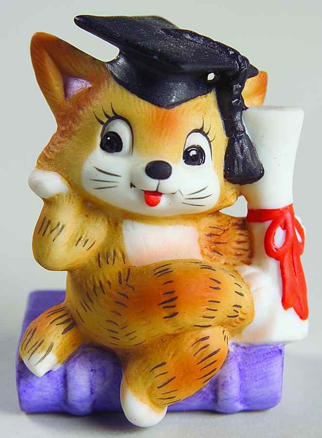Lefton Figurines Graduate-Tiger Cub - Boxed by Lefton-1
