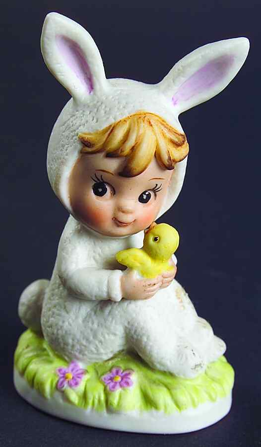 Lefton Figurines Boy W/ Bird - No Box by Lefton-1