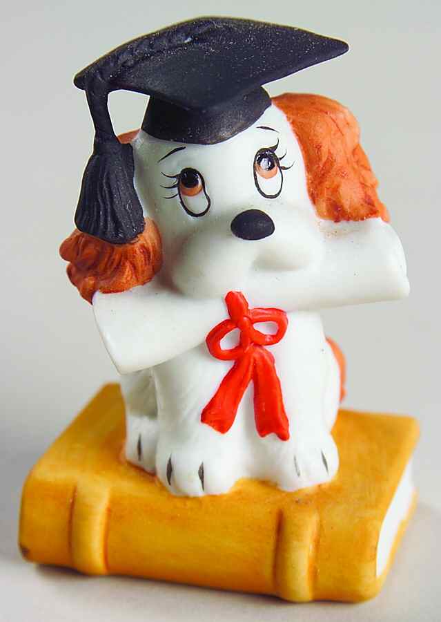 Lefton Figurines Graduate-Puppy - Boxed by Lefton-1