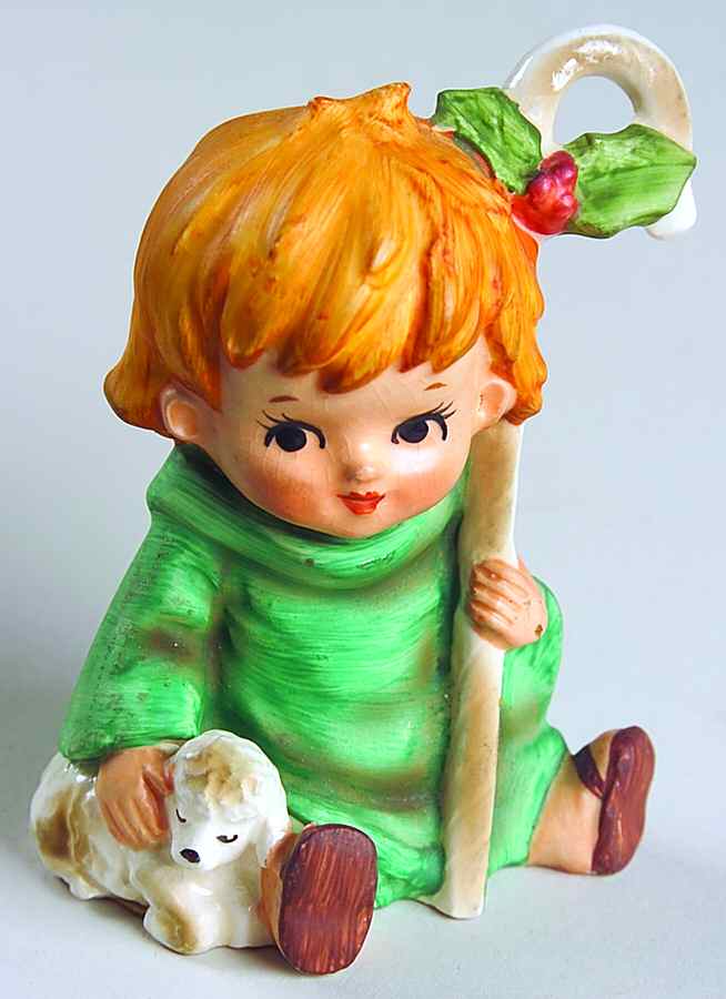 Lefton Figurines Shepherd Boy-Green - No Box by Lefton-1