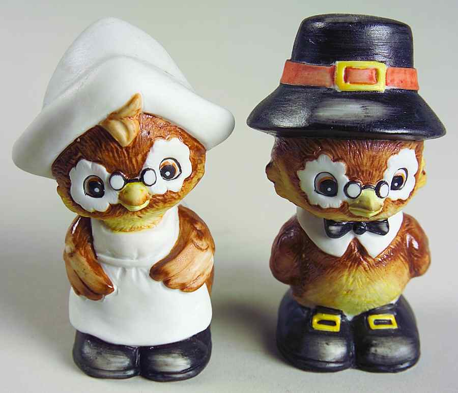 Lefton Figurines Owl-Salt And Pepper Shakers - Boxed by Lefton-1