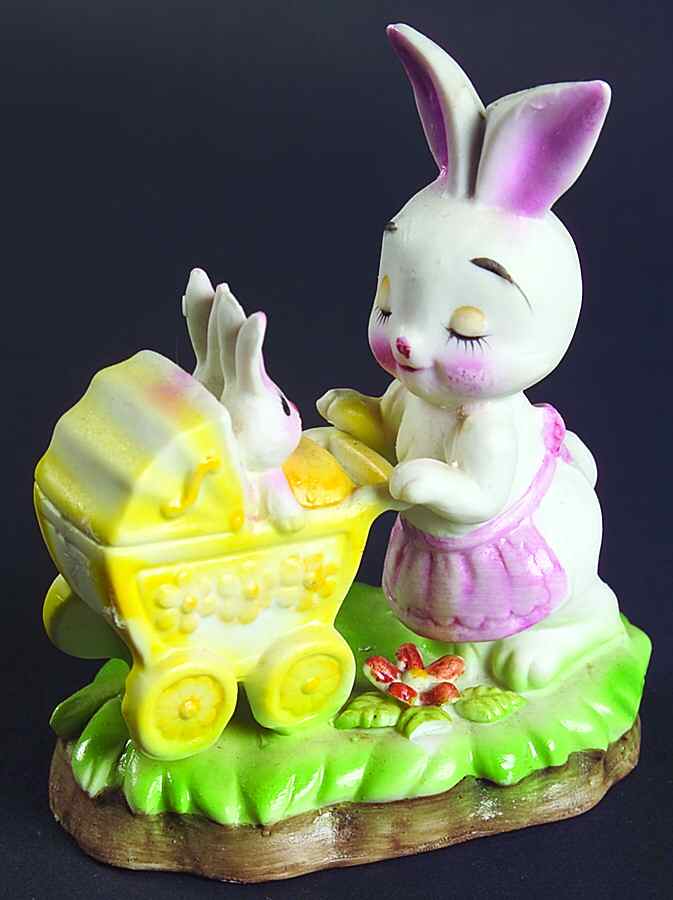 Lefton Figurines Mother Rabbit W/ Bunnies - Boxed by Lefton-1