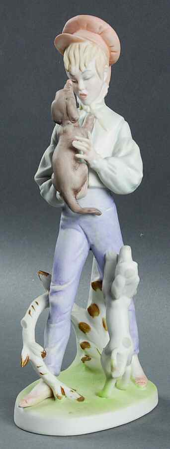 Lefton Figurines Boy With Puppies - Boxed by Lefton-1