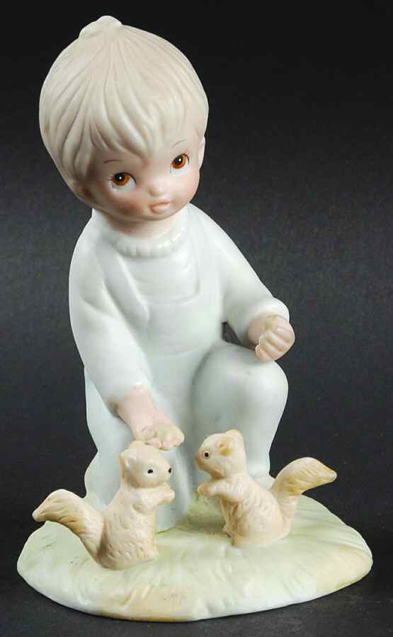 Lefton Figurines Boy With Squirrels - No Box by Lefton-1