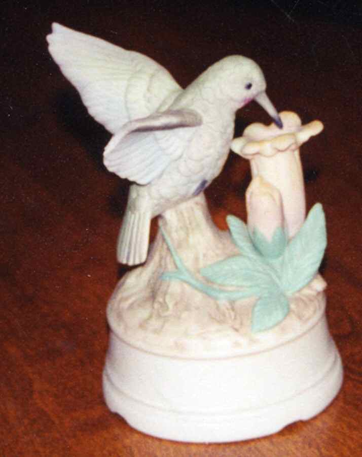 Lefton Figurines Hummingbird Music Box - No Box by Lefton-1