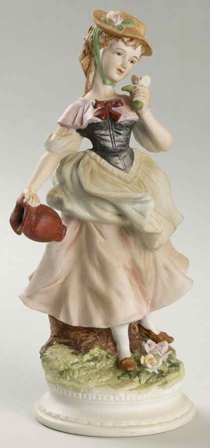 Lefton Figurines Colonial Girl With Water Pitcher - No Box by Lefton-1