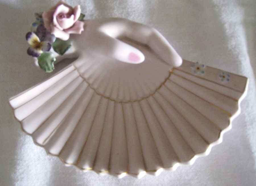 Lefton Figurines Floral Wall-Hand Fan - No Box by Lefton-1