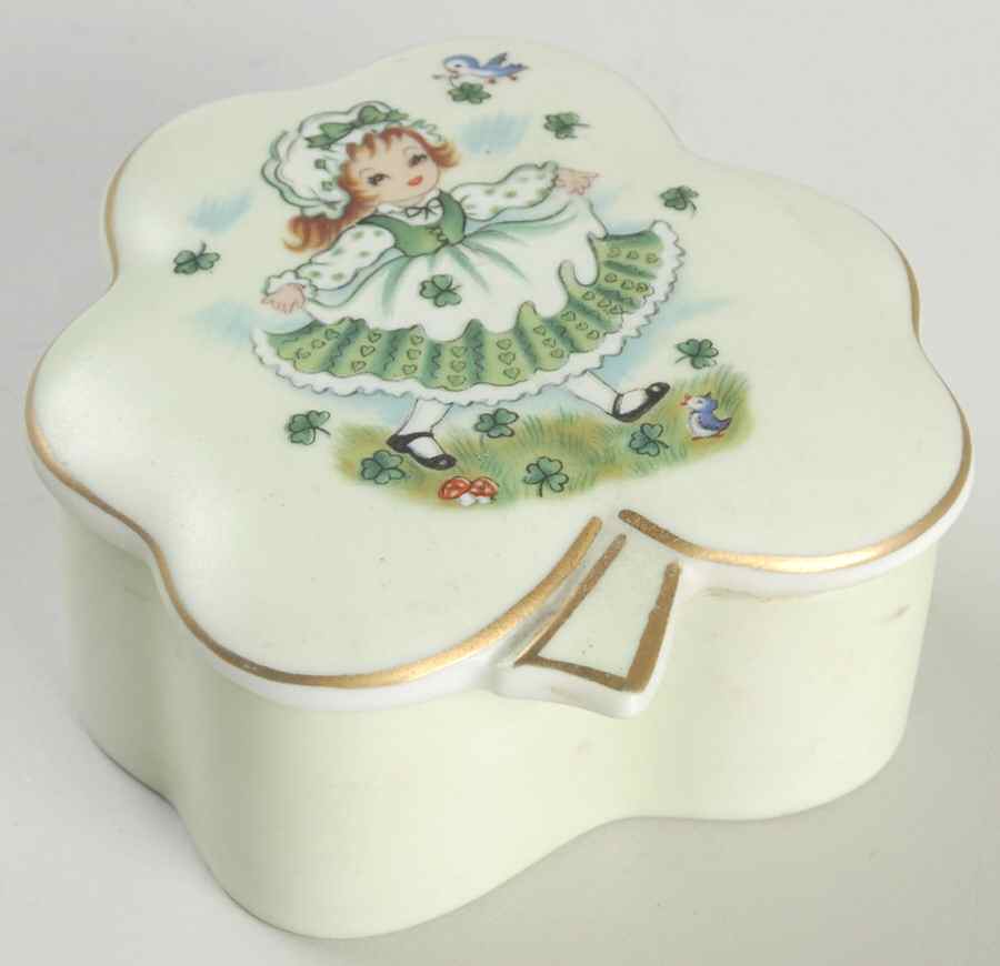 Lefton Figurines St. Patrick's Box W/ Lid - No Box by Lefton-1