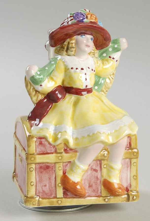 Lefton Figurines Girl On Chest-Hello Doll-Musical - No Box by Lefton-1