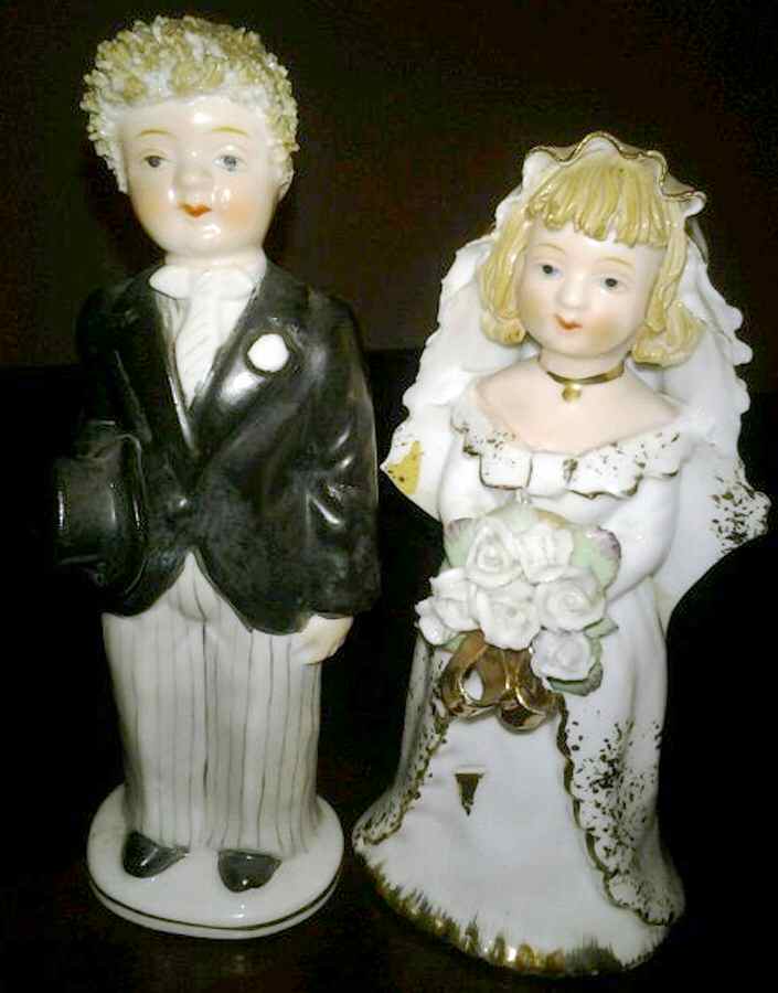 Lefton Figurines Bride & Groom-Pair - No Box by Lefton-1