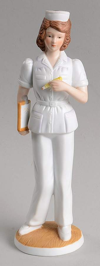 Lefton Figurines Nurse - Brunette - No Box by Lefton-1
